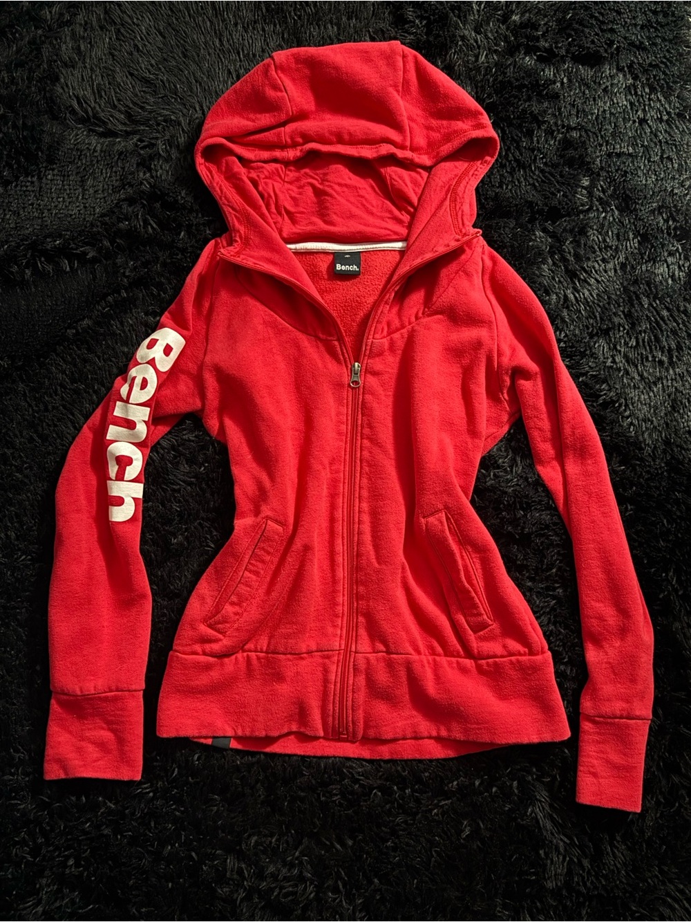 Bench Red Zip Up Hoodie